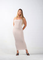 Tan Switch-Up Bodycon Dress