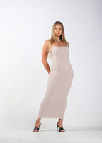 Tan Switch-Up Bodycon Dress