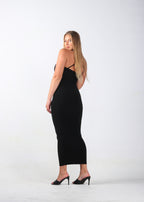 Black Switch-Up Bodycon Dress