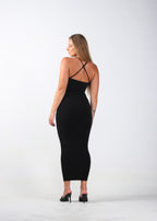 Black Switch-Up Bodycon Dress