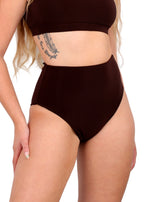 Chocolate Brown High-waisted Bottoms
