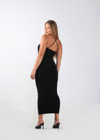 Black Switch-Up Bodycon Dress