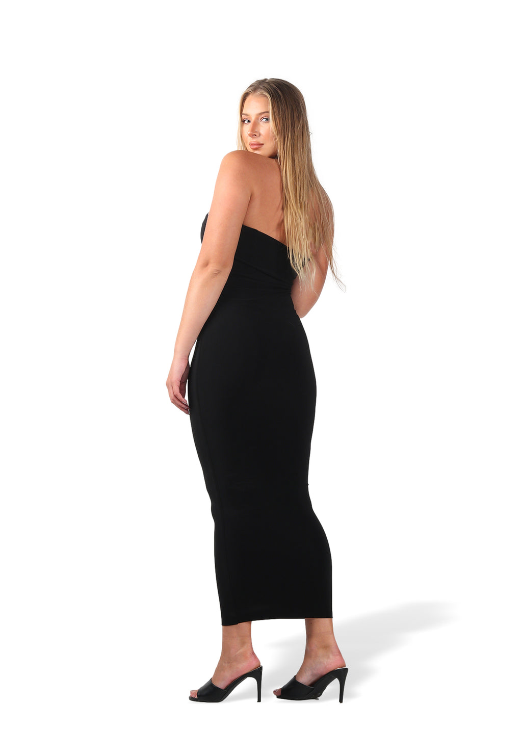 Black Strapless Bodycon dress