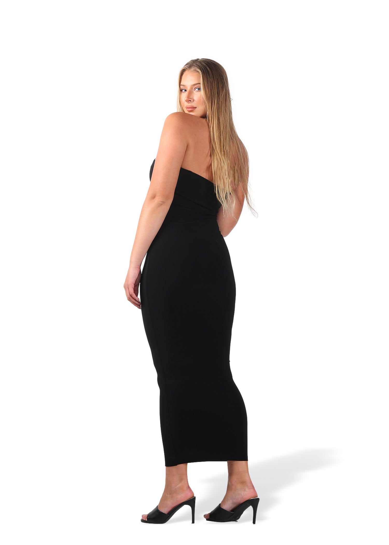 Black Strapless Bodycon dress